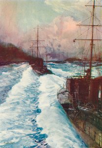 The Hornets of the Seas. Destroyers at Speed by Charles Dixon