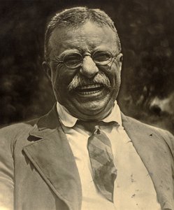 Theodore Roosevelt laughing, c.1910