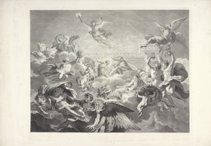 Phaethon and Apollo (Paintings of Charles Le Brun and Eustache Le Sueur)