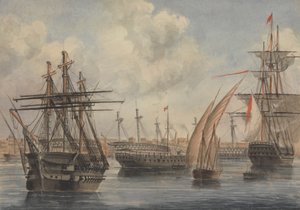 The Harbor, Alexandria by Charles Dyce