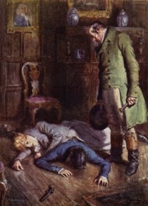 Illustration for The Amateur Gentleman by Jeffery Farnol by Charles Edmund (after) Brock