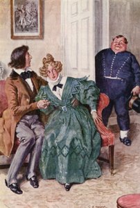 Illustration for The Pickwick Papers by Charles Dickens by Charles Edmund (after) Brock