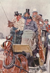 Illustration for The Pickwick Papers by Charles Dickens by Charles Edmund (after) Brock