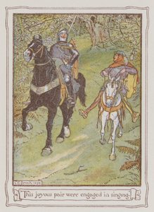 Illustration for Ivanhoe by Sir Walter Scott by Charles Edmund Brock