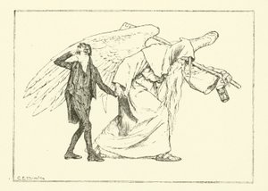 Illustration for The Essays of Elia by Charles Lamb by Charles Edmund Brock