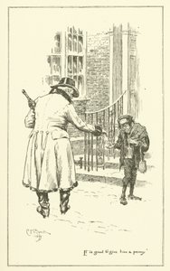 Illustration for The Essays of Elia by Charles Lamb by Charles Edmund Brock
