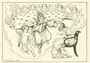 Illustration for The Essays of Elia by Charles Lamb by Charles Edmund Brock