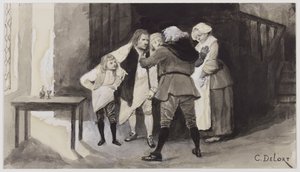 The Man Who Laughs - Ursus Spies on the Police by Charles Edouard Delort
