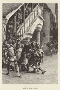 Death of Jacob van Artevelde by Charles Edouard Delort