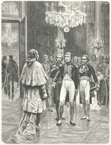 Napoleon Receiving Cardinal Ercole Consalvi at the Tuileries Palace, Paris by Charles Edouard Delort