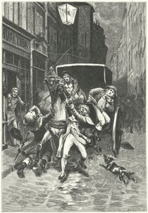 The arrest of Georges Cadoudal, Breton conspirator against the French Revolutionary regime by Charles Edouard Delort