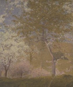 Orchards on the Seine near Vetheuil by Charles Edward Conder