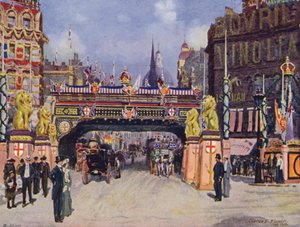 Ludgate Circus in June 1902