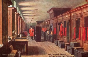 Pensioners Ward, Royal Hospital, Chelsea by Charles Edwin Flower