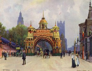 The Canadian Arch, Whitehall, in June 1902