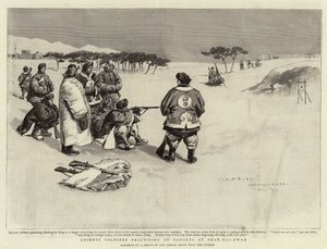 Chinese Soldiers Practising at Targets at Shan-Hai-Kwan by Charles Edwin Fripp