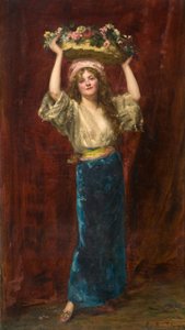 The Flower Girl by Charles Emile Auguste Carolus Duran