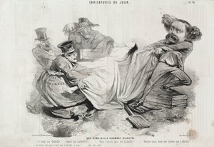 An Intensely Contested Young Woman by Charles Emile Jacque
