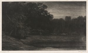 Deer Hunt by Charles Emile Jacque