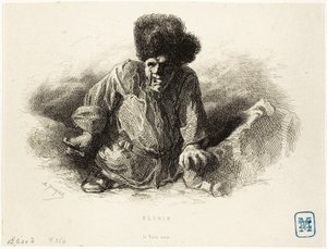 Elshie, the Black Dwarf by Charles Emile Jacque