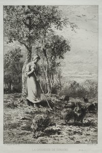 Keeper of the Turkeys by Charles Emile Jacque