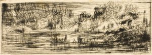 Landscape by Charles Emile Jacque
