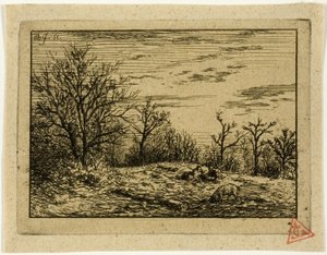 Landscape in Winter by Charles Emile Jacque