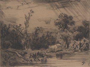 Landscape with Thunderstorm, 1848