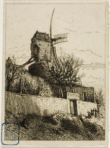 Little Mill at Montmartre by Charles Emile Jacque