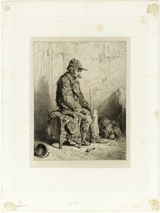 Organ Grinder by Charles Emile Jacque