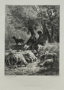 Pastorale by Charles Emile Jacque