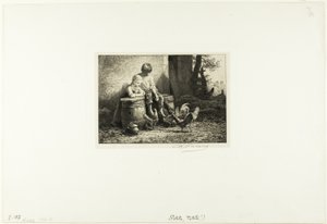Petits! Petits! by Charles Emile Jacque