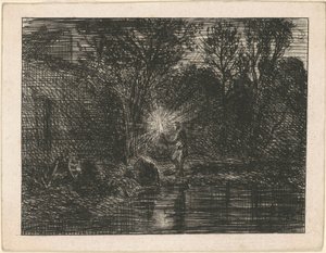 Riverbank at Night