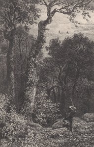 Shooting a Woodcock by Charles Emile Jacque