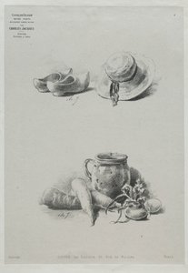 Still Life by Charles Emile Jacque