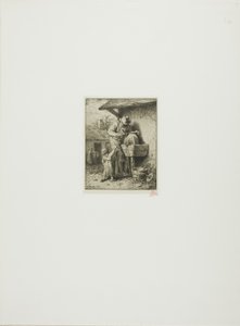 The Knife-Grinder by Charles Emile Jacque