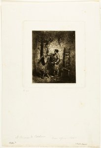 The Pig-Butcher by Charles Emile Jacque