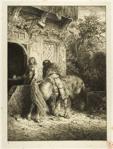 The Rider by Charles Emile Jacque