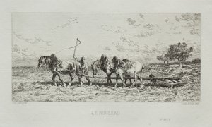The Roller by Charles Emile Jacque