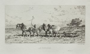 The Roller by Charles Emile Jacque