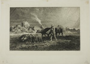 The Storm by Charles Emile Jacque