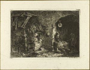 The Well by Charles Emile Jacque