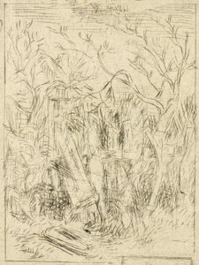 Untitled (Landscape) by Charles Emile Jacque