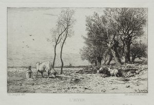 Winter by Charles Emile Jacque