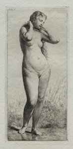 Young Woman Bathing