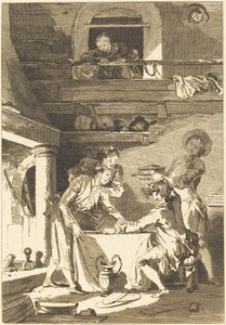 The Eel Pie by Charles Emmanuel Patas after Jean Honoré Fragonard