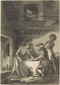 The Eel Pie by Charles Emmanuel Patas after Jean Honoré Fragonard