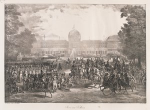 Review of the Tuileries, early 19th century by Charles Etienne Pierre Motte