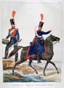 Uniform of a regiment of horse artillery, France by Charles Etienne Pierre Motte