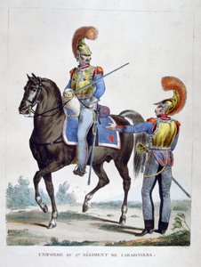 Uniform of the 1st Regiment of Carabiniers, France, 1823